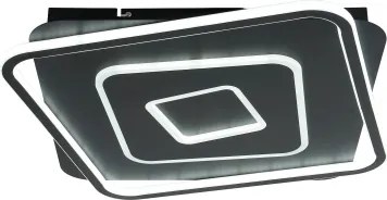 Brilagi - Plafonieră LED dimabilă IRIS LED/98W/230V 50x50 cm neagră + telecomandă