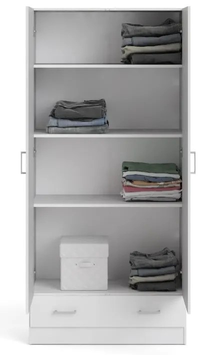 Șifonier alb 79x170 cm Space – Tvilum