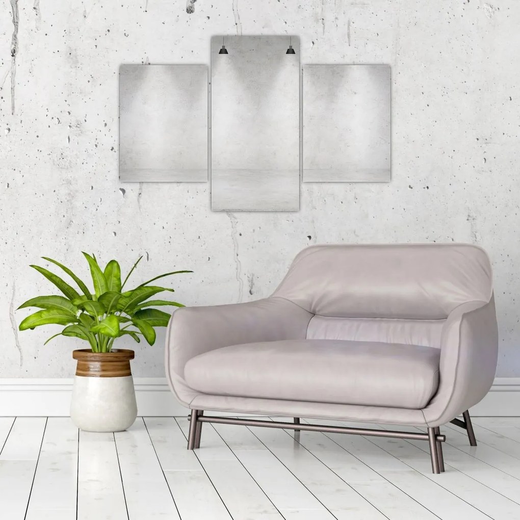 Tablou - Perete de beton cu lumini (90x60 cm)