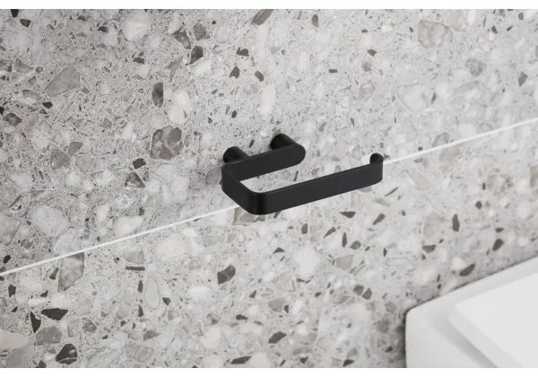 Suport de hârtie igienică KFA Armatura 864-022-81 oțel inoxidabil/negru mat