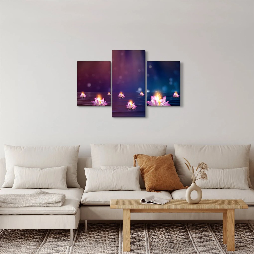 Tablou - Nuferi magici (90x60 cm)