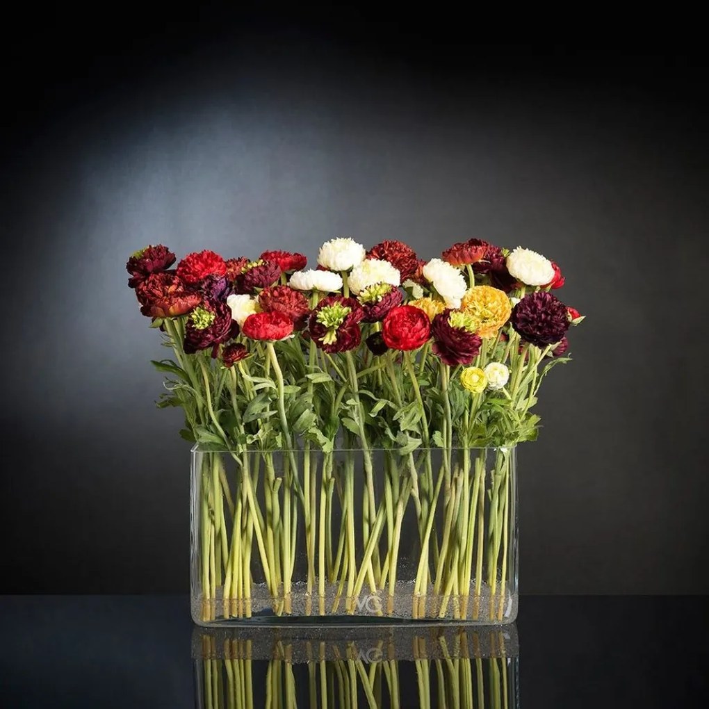 Aranjament floral elegant, decor pentru interioare de LUX, bujori multicolori LUGANO 1141844.01