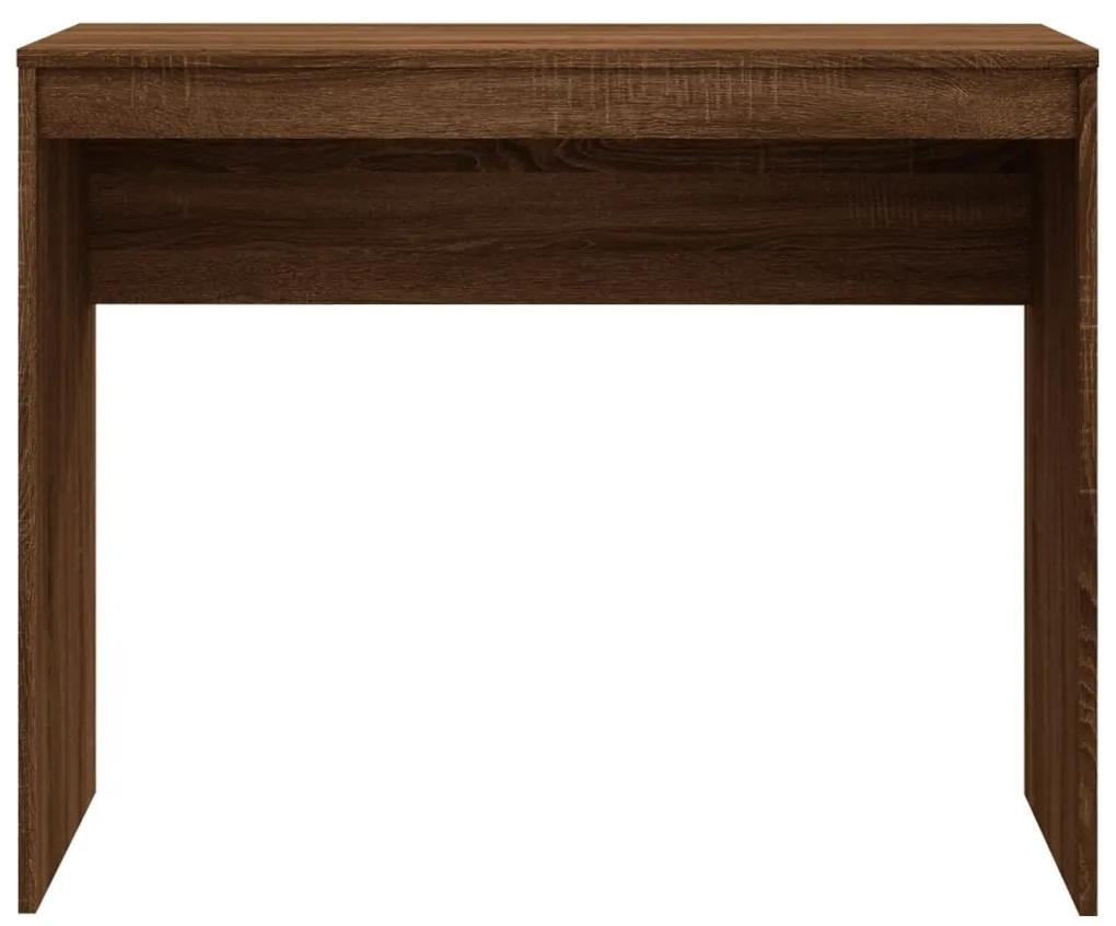 Birou, stejar maro, 90x40x72 cm, lemn prelucrat Stejar brun