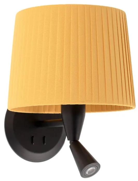 Aplica moderna design elegant SAMBA reader LED negru/galben