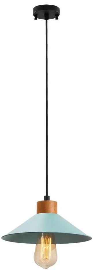 Pendul cu cablu MANAVGAT, 1x E27, 40 W, 230 V, albastru/maro