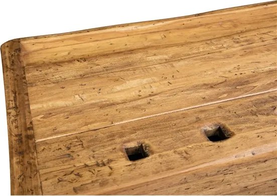 Banc de tamplar, L119 63 H90 cm, usi glisante, natur antic, lemn masiv