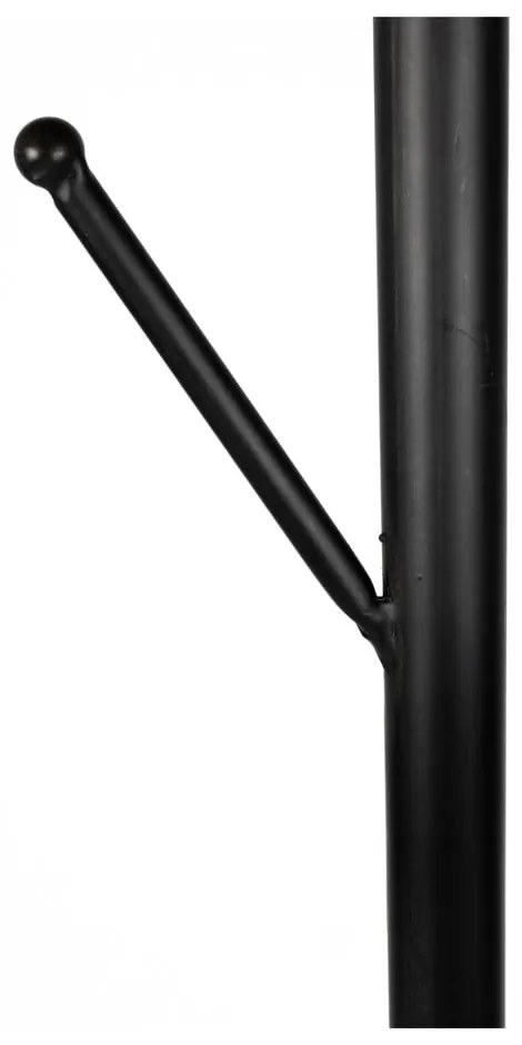 Cuier negru din metal ø 29x170 cm Twiggy – White Label