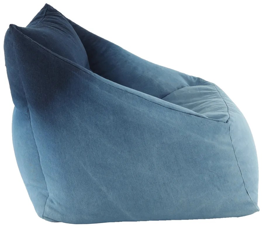 Fotoliu tip sac, material textil jeans, KOZANIT