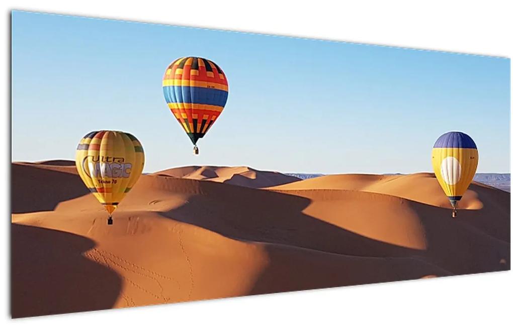 Tablou - baloane zburătoare în deșert (120x50 cm), în 40 de alte dimensiuni noi