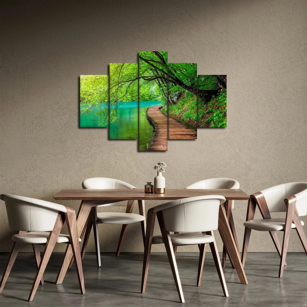 Tablou - Lacurile Plitvice (150x105 cm)