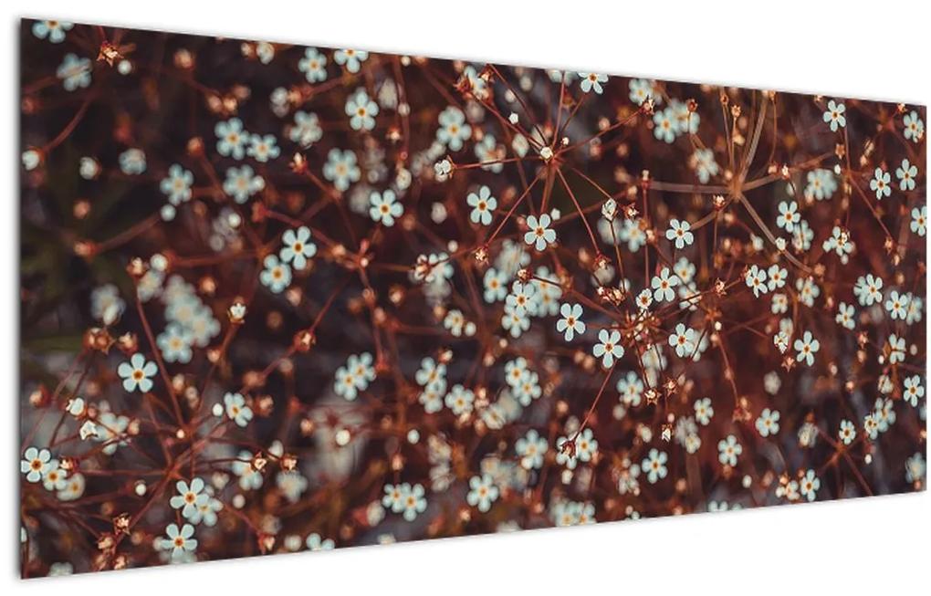 Tablou cu floare de nu mă uita (120x50 cm), în 40 de alte dimensiuni noi