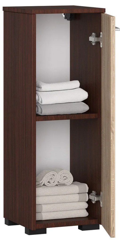 Dulap de baie Farid TYP3 (wenge + Stejar sonoma). 1069556