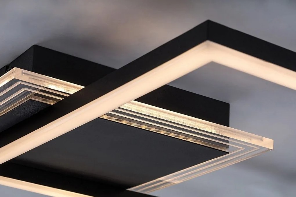 Plafoniera LED design geometric Ottavia 37,5x17cm