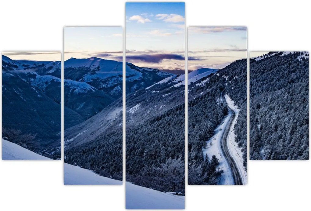 Tablou - Pantă înzăpezită (150x105 cm)