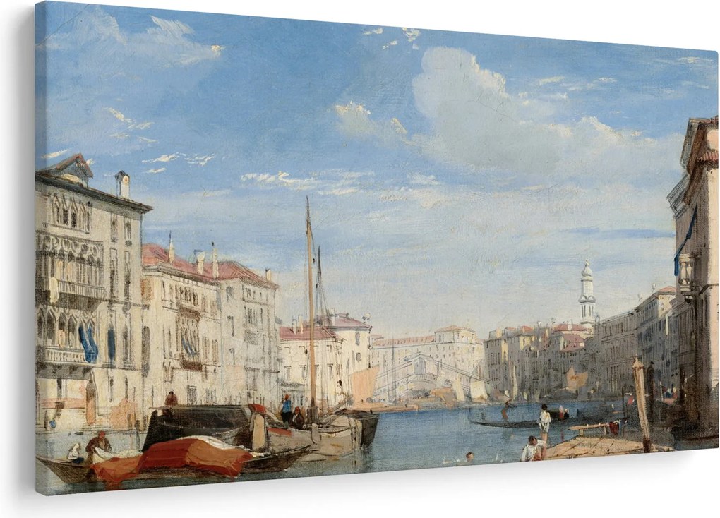 Tablou - Richard Parkes Bonington, The Grand Canal, reproducere (90x60 cm)
