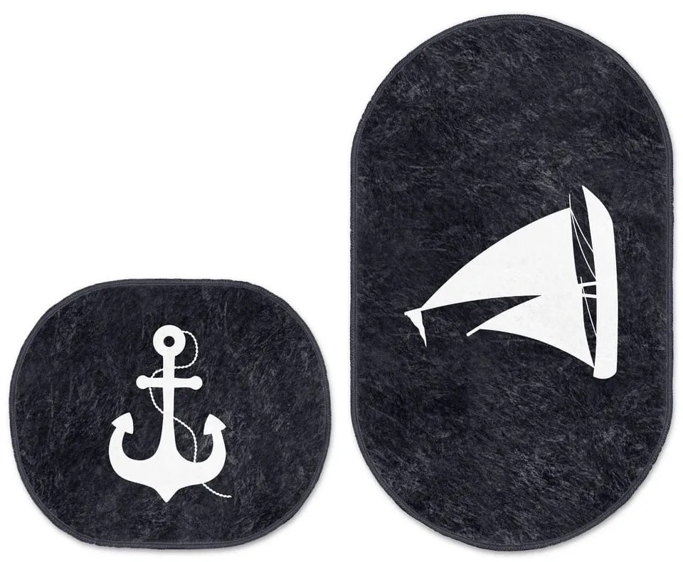 Covorașe de baie albastre 2 buc. 60x100 cm – Mila Home