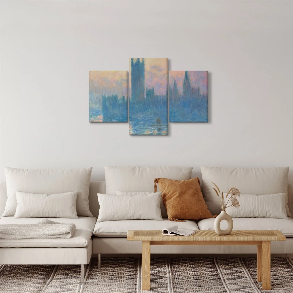 Tablou - Claude Monet, The Houses of Parliament, Sunset, reproducere (90x60 cm)