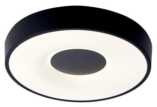Plafoniera LED Smart dimabila cu telecomanda COIN 38cm neagra