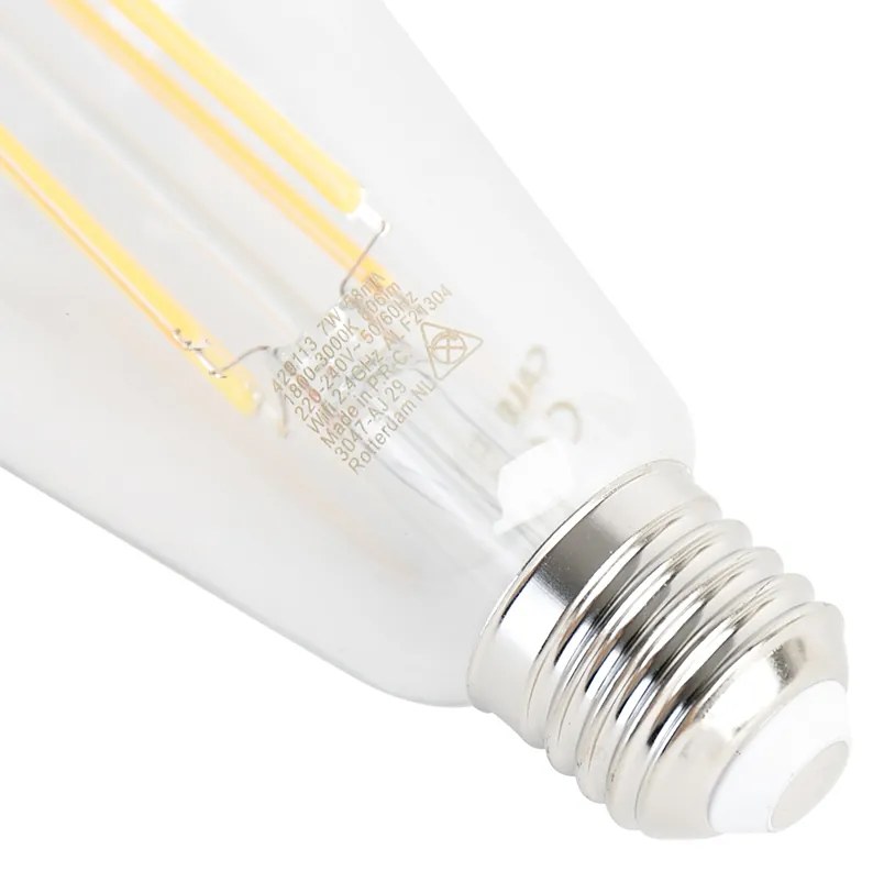 Set de 5 becuri LED inteligente E27 Dim to Warm ST64 7W 806lm 1800-3000K