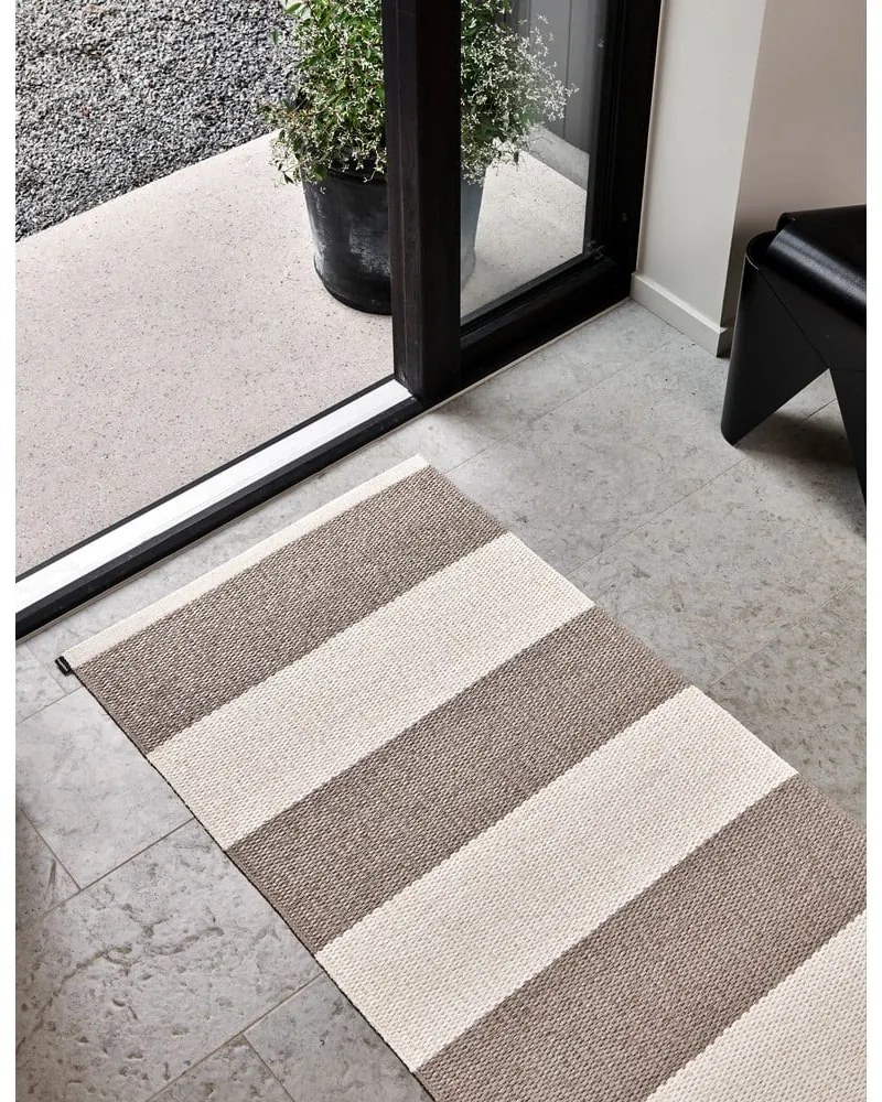 Covor tip traversă pentru interior și exterior bej/crem 70x225 cm Bob Mud Vanilla – Pappelina