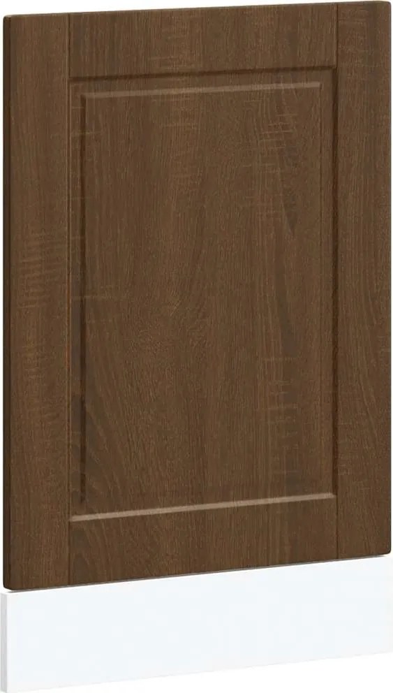 vidaXL Panou pentru mașină de spălat vase stejar maro lemn prelucrat