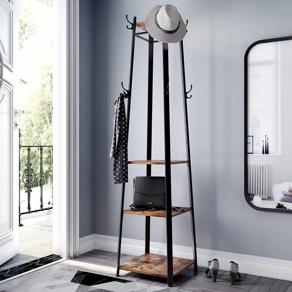 Cuier stil Pom cu 3 rafturi Industrial Design