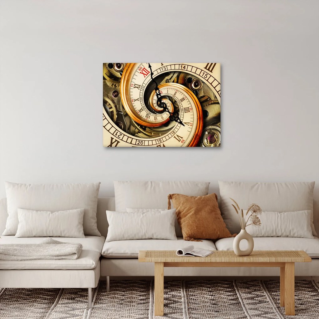 Tablou cu ceas (70x50 cm)