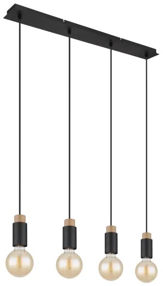 Lustră pe cablu MATTI 4xE27/40W/230V Globo 54045-4H