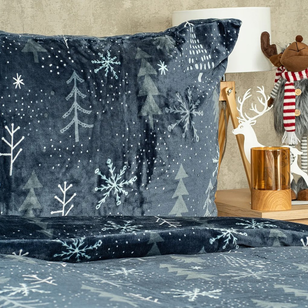 Lenjerie de pat din microflanel 4Home Silent night, 140 x 200 cm, 70 x 90 cm