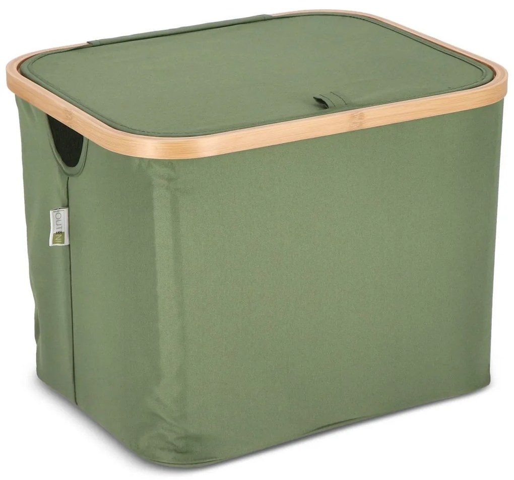 Cos pentru rufe NOLVIO 40 L, verde