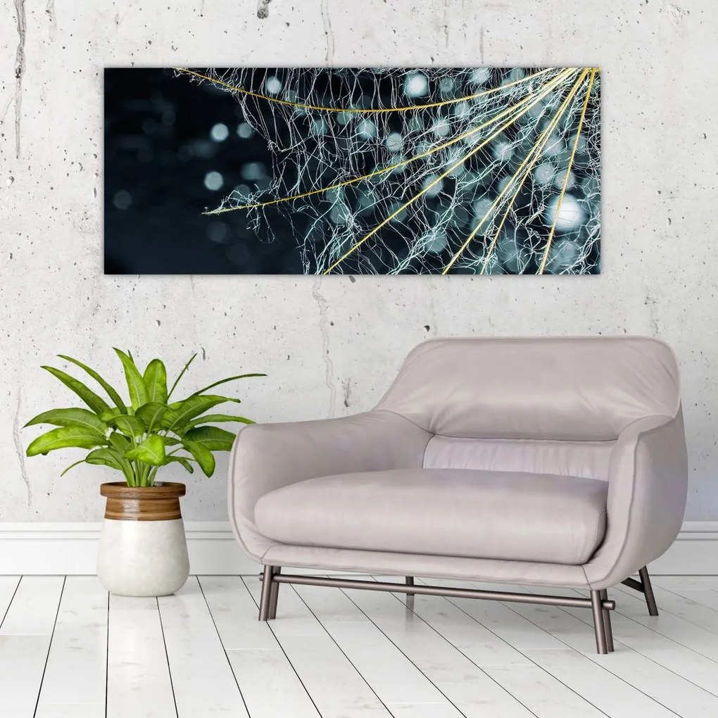 Tablou - Floare cu pânză de pâianjen (120x50 cm)