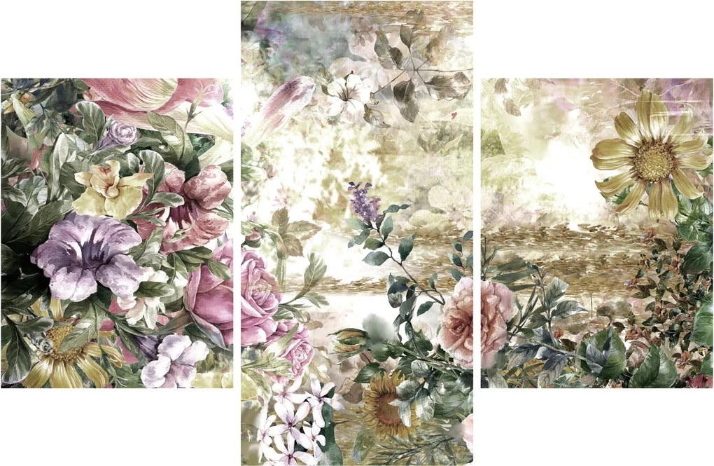 Tablou - Flori de design (90x60 cm)