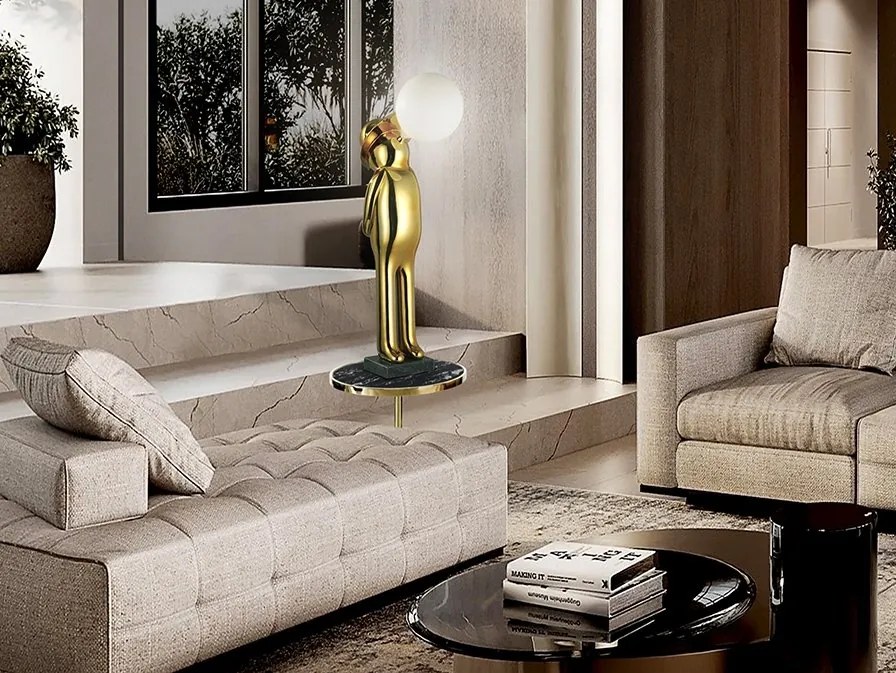 Figurina design decorativ cu iluminat Mr Bubble