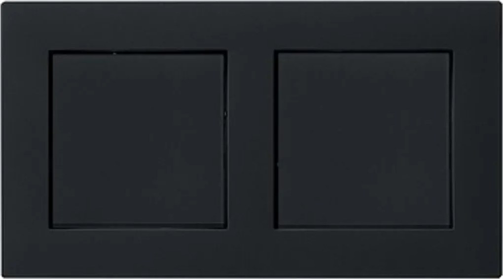 Două întrerupătoare simple GIRA E2 flat cu ramă dublă negru mat