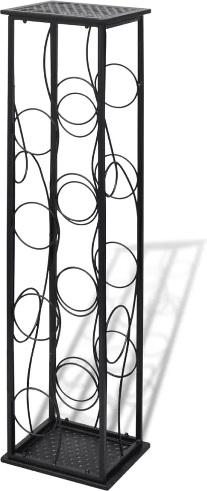 vidaXL Suport sticle de vin pentru 8 sticle, metal