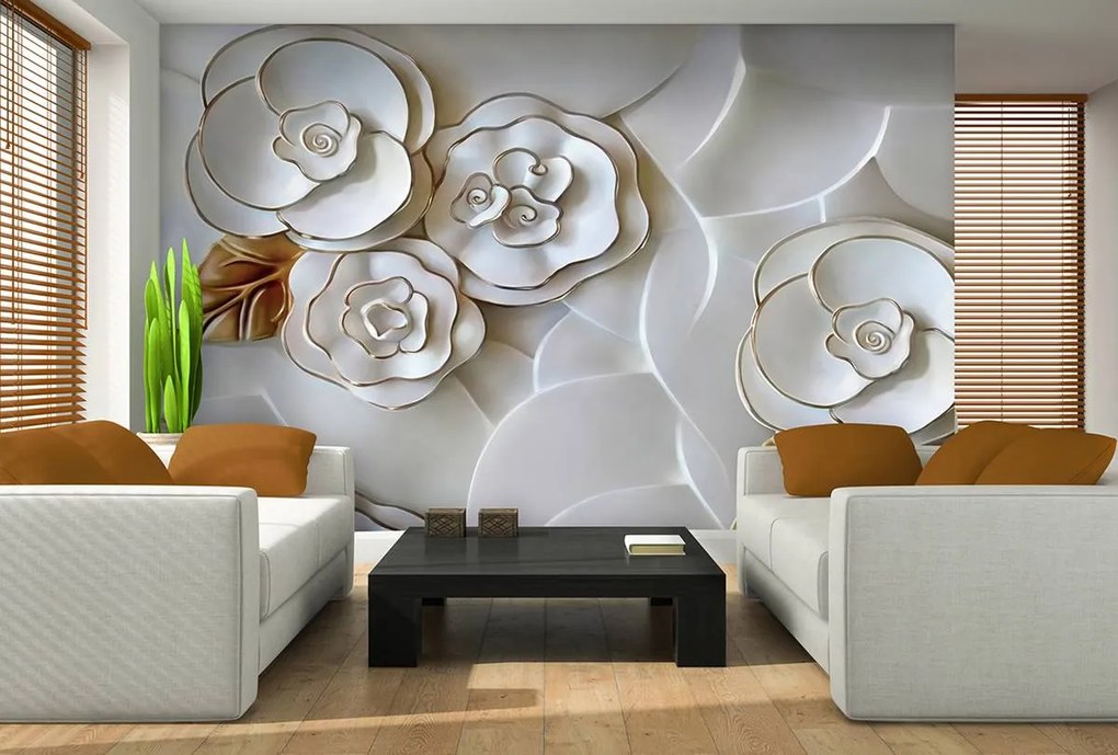 Fototapet - Floare din porcelan (152,5x104 cm)