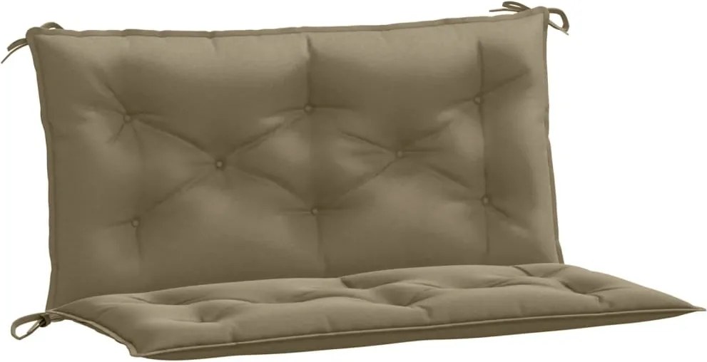 vidaXL Pernă bancă de grădină 2buc melanj gri taupe 100x50x7 cm textil