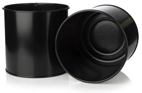 Ghiveci metalic OSLO 95x17 cm negru/auriu