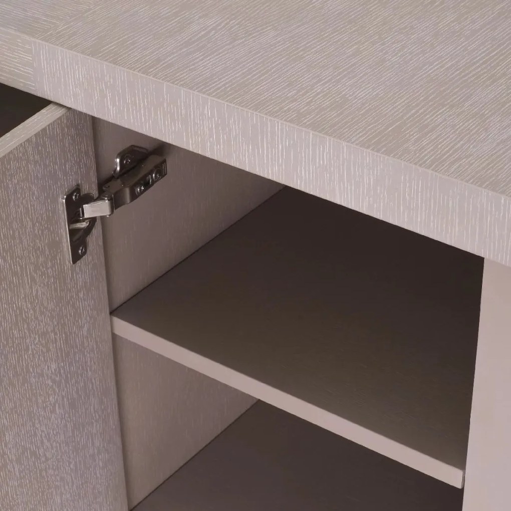 Comoda design LUX Crosby, stejar albit
