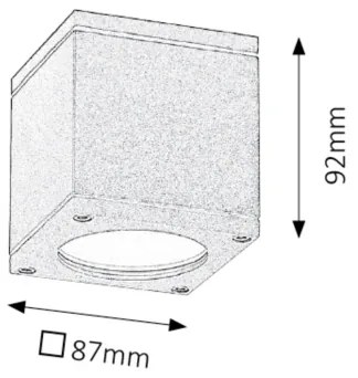 Rabalux 8149 - Plafonieră exterior AKRON 1xGU10/35W/230V IP54