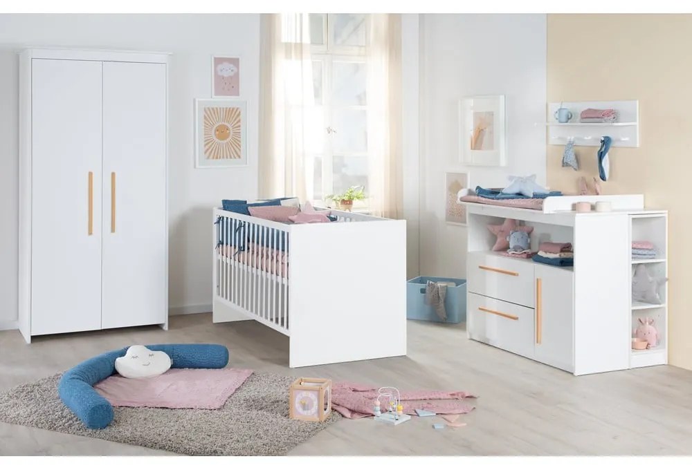 Șifonier de copii alb 96x190x50 cm Lilo – Roba