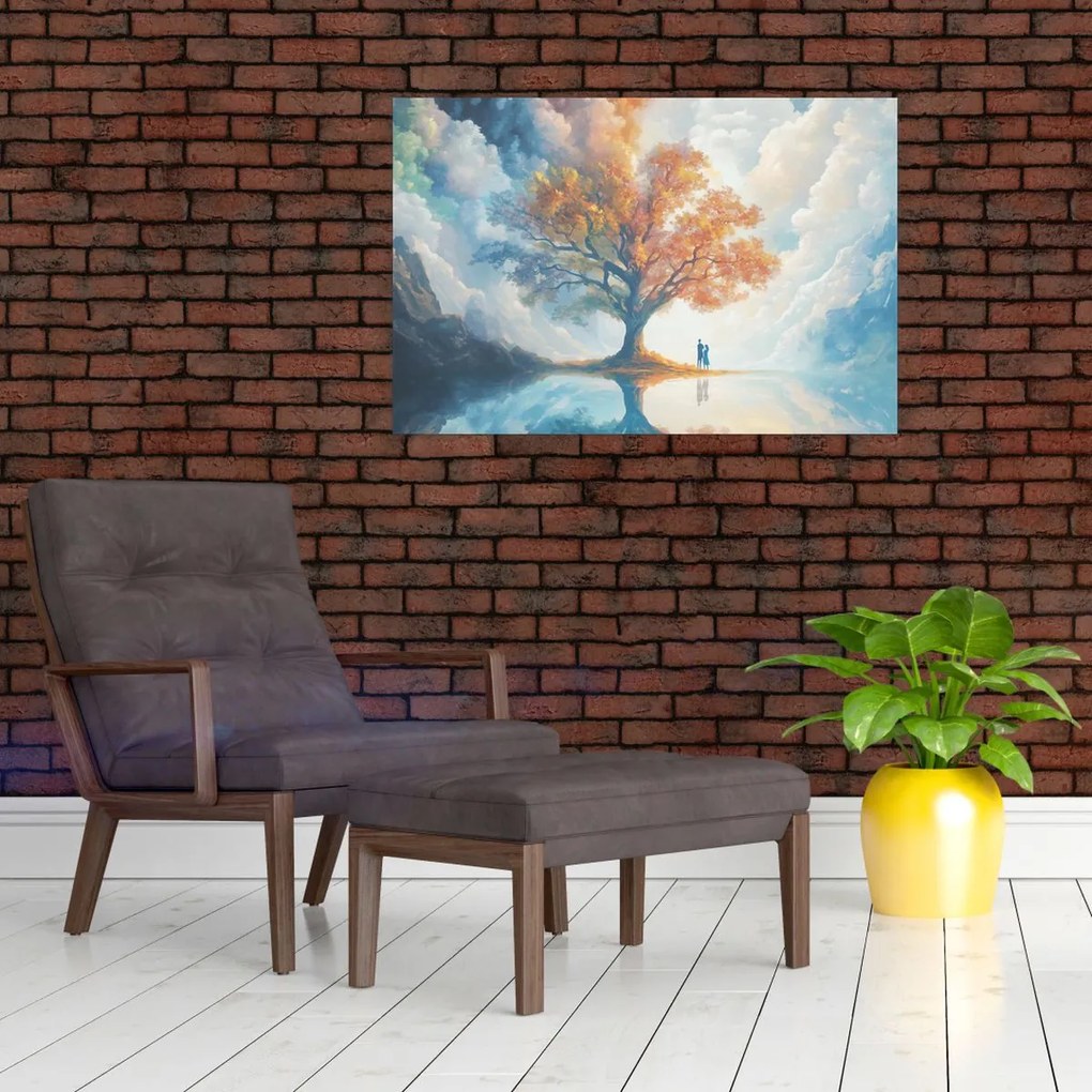 Tablou – Arborele vieții și al iubirii (90x60 cm)
