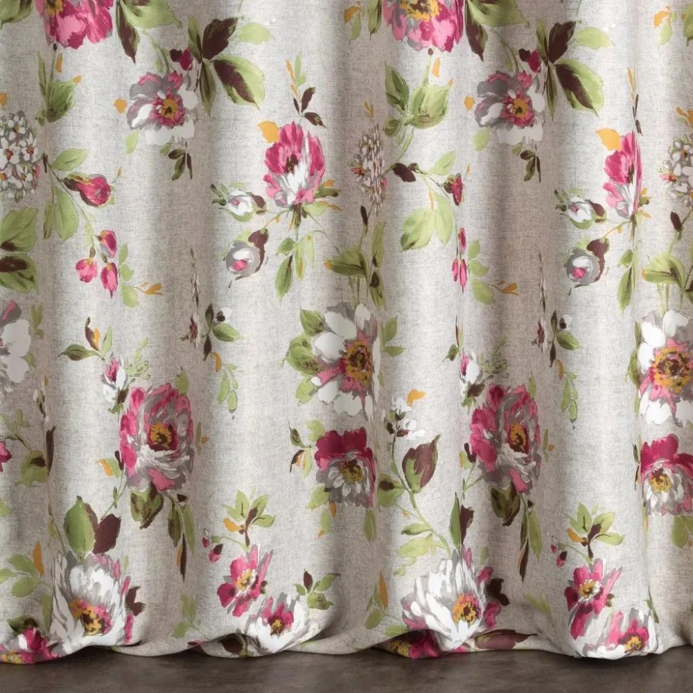 Draperii de lux pentru ferestre cu motiv floral Lungime: 250 cm