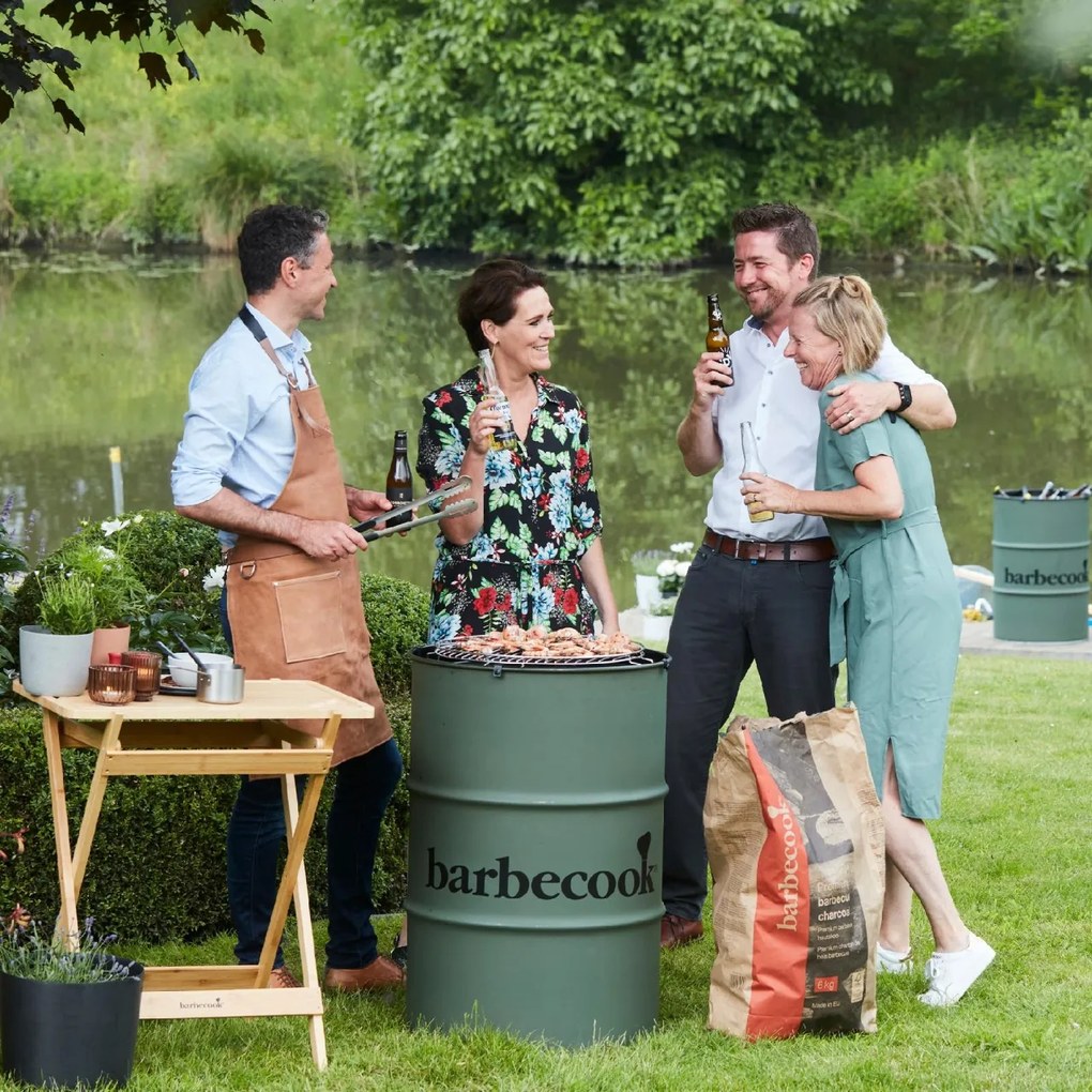Barbecook BC-CHA-1022 Tambur de grătar Edson cu cărbune, verde, diametru 47,5 cm