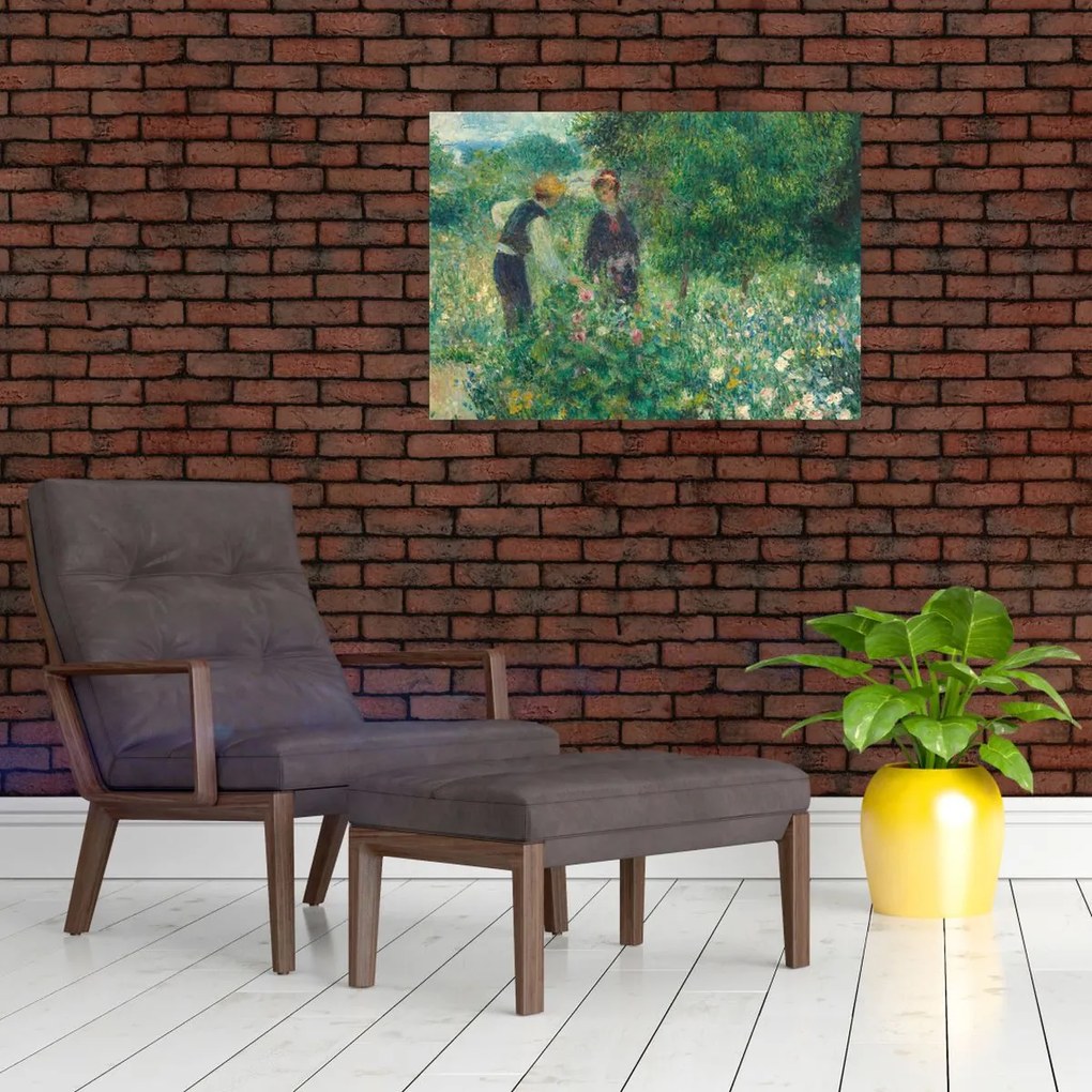 Tablou - Auguste Renoir, Picking Flowers, reproducere (70x50 cm)