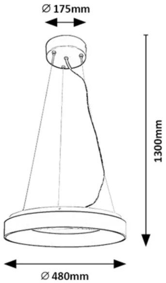 Rabalux 72001 - Candelabru LED reglabil CEILO LED/38W/230V negru + DO