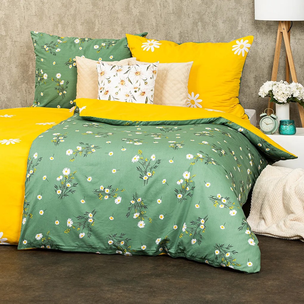 Lenjerie de pat 4Home Meadow din bumbac, 140 x 200 cm, 70 x 90 cm