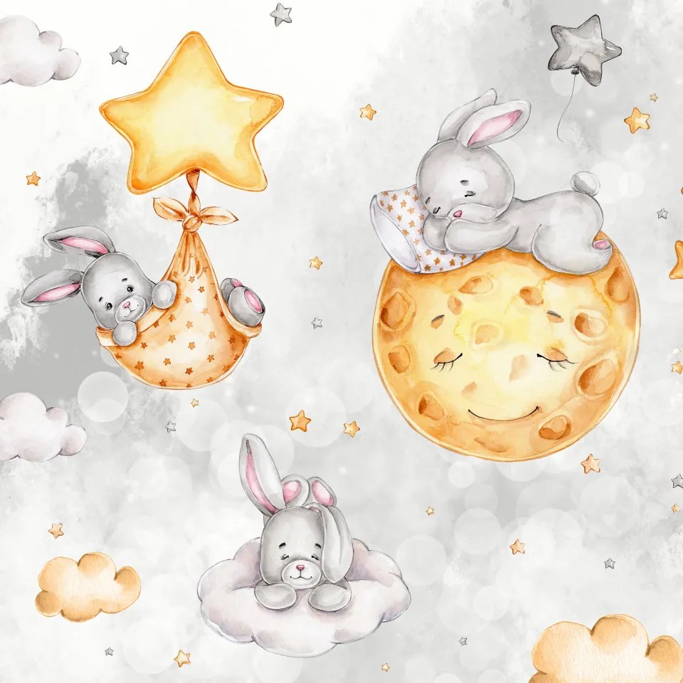 Fototapet pentru copii - Iepurasii somnorosi