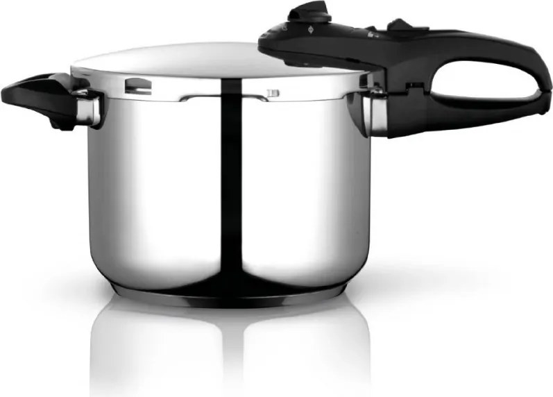 Set de 2 oale sub presiune Fagor Duo 4+6 L, 22 cm, 60/100 kPa, Marcaj interior, Fund IMPAKSTEEL, 5 sisteme de protectie, Toate plitele inclusiv inductie, Argintiu