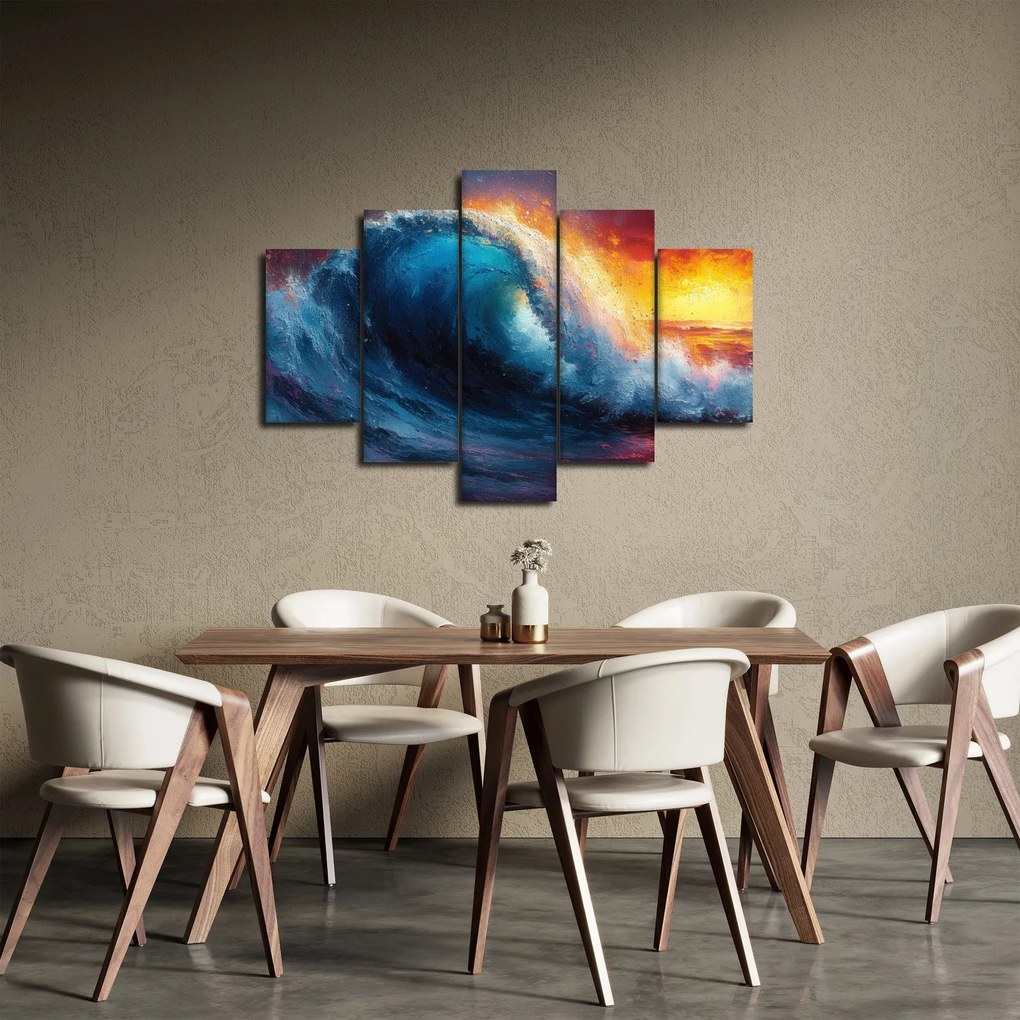 Tablou - Val în apus de soare (150x105 cm)